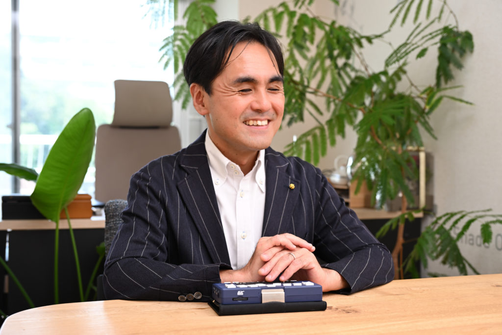 大胡田誠さんの正面